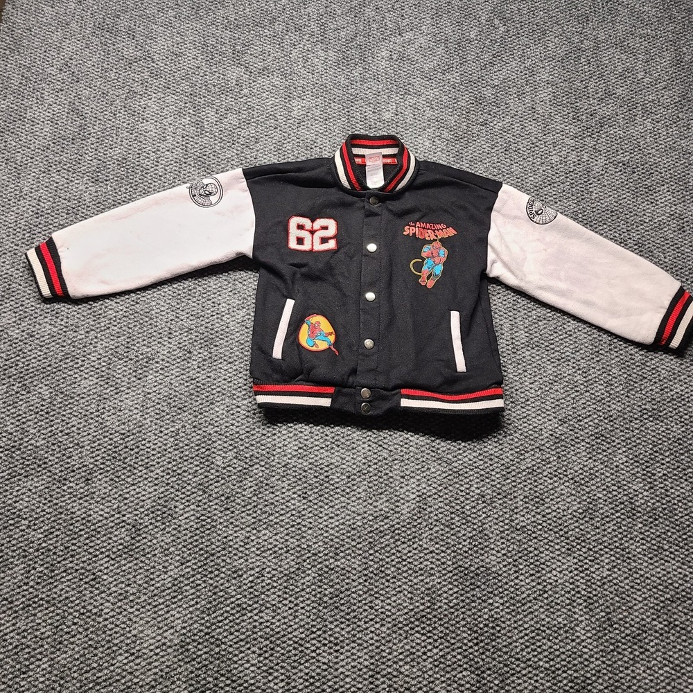 Marvel The Amazing Spider-Man 62 Bomber Jacket Boys 5T Multicolor Graphic Cotton